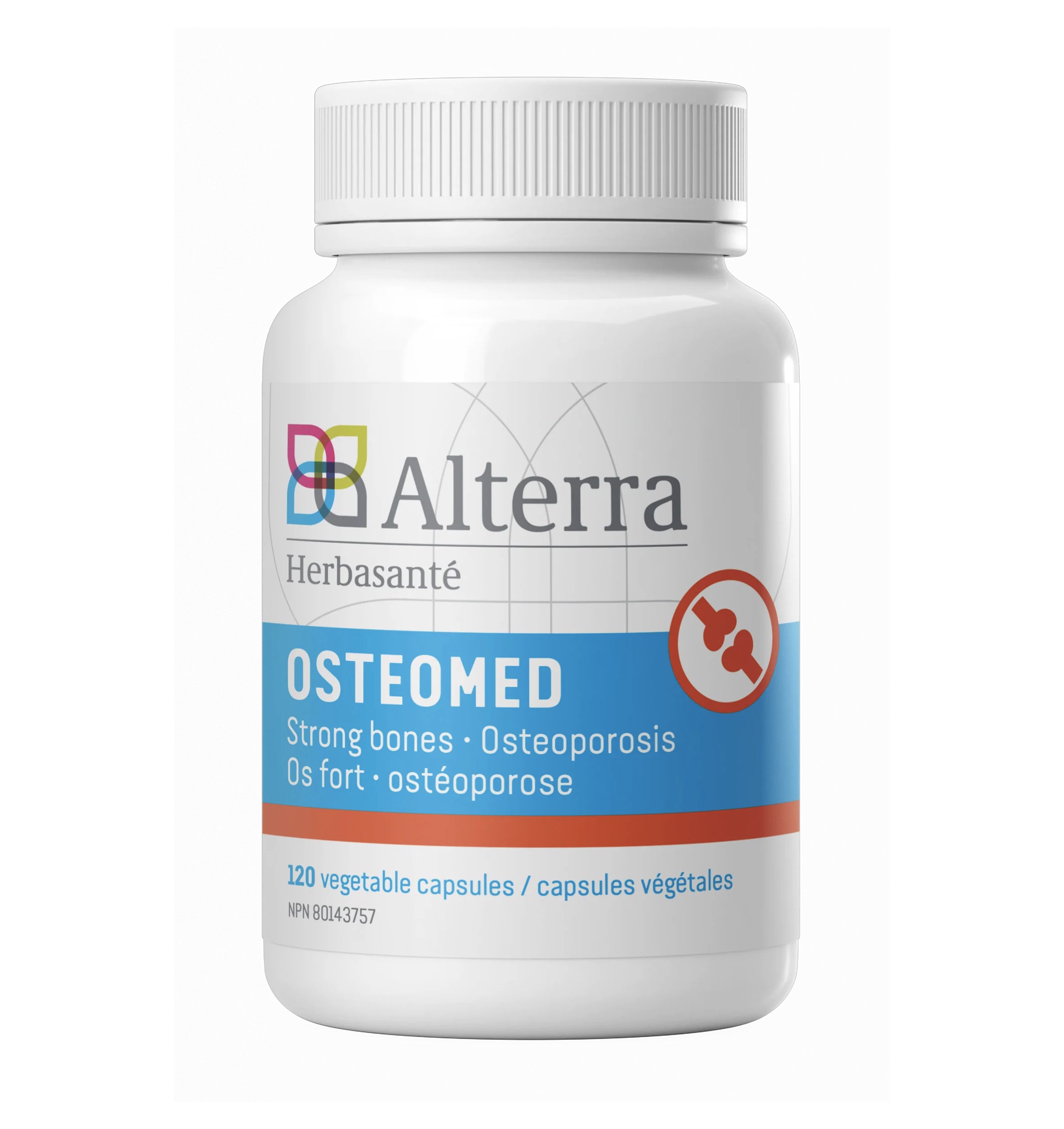 Ostéomed - Os Forts - Ostéoporose - Alterra / Herbasanté - 120 capsules